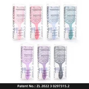 Hollow Out Hair Brush Practical Comb Detangling Massage Hairdressing for Dry Wet Styling