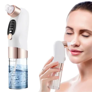 Home Electric Beauty Vacuum Bubble Blackhead Remover Pore Cleaner for Acne Pimple & Whitehead Removal Water Cycle Vacuum Suction