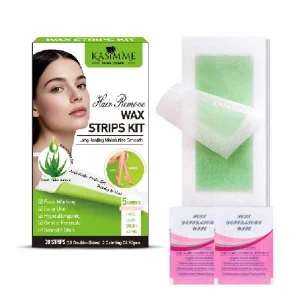 Home Use Vegan Organic Hair Removal Wax Strips No Heat Needed Ready to Use Wax Patches