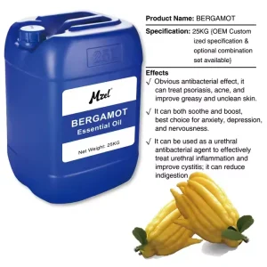 Hot Selling Bulk Bergamot Essential Oil Natural for Aromatherapy