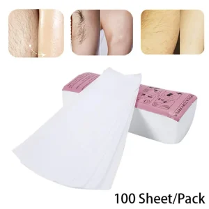 Hot Selling White Hair Removal Non Woven Fabric Wax Strip Depilatory Paper Sheet 7cm*20cm Customizable Size 70gsm