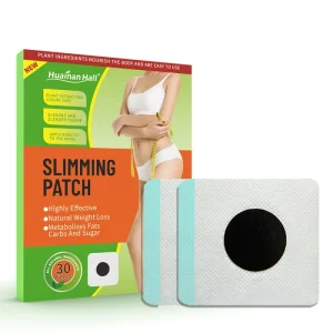 HuainanHall Herbal Belly Slimming Patches 6x7cm 30 Patches Box for Abdomen Weight Loss & Body Shaping