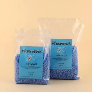 Hypoallergenic Premium Top Beauty Supply Hard Wax Beads Rosin Free Glitter Azulene Sea Blue Chamomile Brazilian Hair Removal