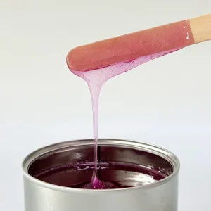 Hypoallergenic Rosin Free Wine Purple Private Label Soft Depilatory Wax