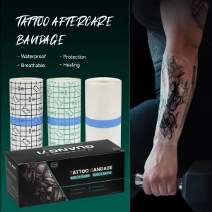 Hypoallergenic Waterproof Clear Adhesive PU Film Roll Various Sizes Bulk Tattoo Aftercare Bandage Tattoo Protective Film