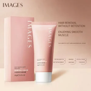 IMAGES Natural Painless Depilatory Hair Removal Cream Moisturizes Deep Skin Depilatory Body Hair Removal Cream