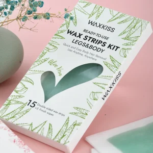 In Stock Aloe Body Hair Removal Wax Strips Effective Hair Removal Cold Wax Strips for Hand Feet Hair Removal