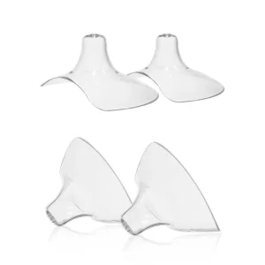 Infant Breast Feeding Use Reusable Protector Full Silicone Breast Shield with Case