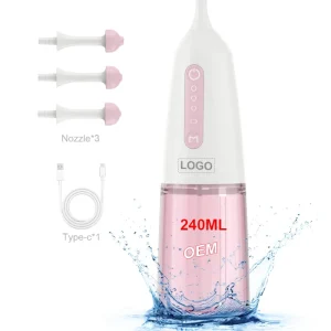 Intelligent IPX7 3 Modes 240ml USB-C Charging Nose Cleaner Self-Cleaning Nose Care Electric Nasal Wash Irrigator