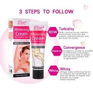 Intimate Area Brightening Cream Gentle for Underarm Knee Elbow Summer Confidence 50ml