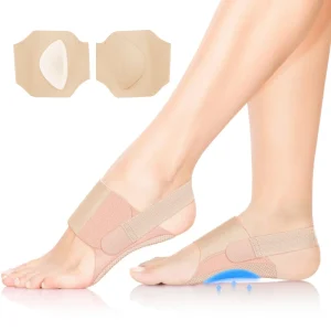 Invisible Arch Support Brace for Plantar Fasciitis Non Slip Arch Support Sleeve with Gel Pad for Flat Feet Fallen Arches