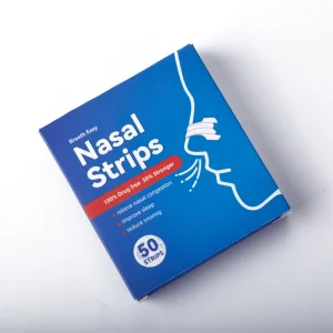 JD-NS03 Custom Package Nasal Strips Anti Snoring Soft Non woven Performance Nose Strips Breathing for Good Sleeping 50