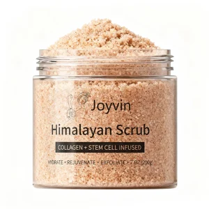 JOYVIN Himalayan Pink Salt Organic Body Scrub Exfoliating Moisturizing Shea Butter Plant Oils All Skin Types Ready Ship Custom