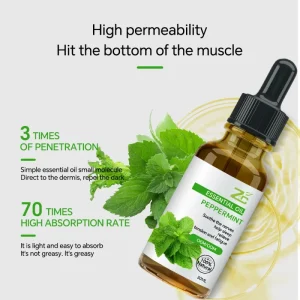 Japanese Mint Oil Organic Pure Natural Peppermint Essential Oil For Massage Oil