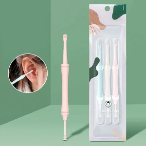 Kids Ear Cleaning Ear Wax Removal Tool 3pcs Bag Double Ended Earpick