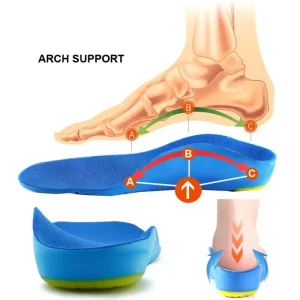 Kids Foot Orthopedic Bowlegs Correction Orthotic Insoles for Children Flat Foot