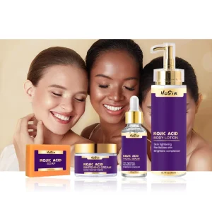 Kojic Acid Brightening Skin Care Set Kojic Acid Soap Body Lotion Facial Serum Brighten Cream Skin Care