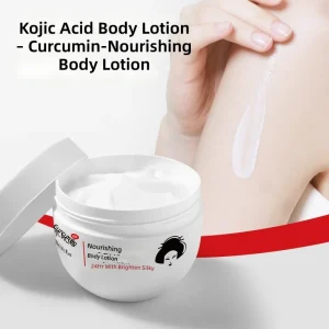 Kojic Acid Whitening Body Lotion for Skin Brightening & Deep Moisturizing Anti-Dullness Body Milk for Glowing Skin
