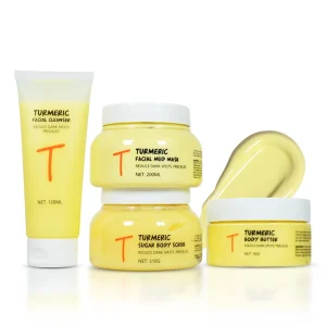 Korean Cosmetics Turmeric Tumeric Gentle Tea Tree Brightening Whitening Woman Skin Care Set Body Scrub Mud Mask Cle