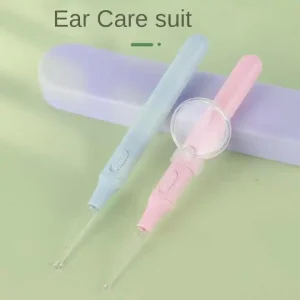LED Flashlight Earpick USB Powered Plastic Earwax Remover for Baby Laser Printing for Household Use