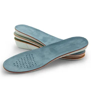 Lao Song Factory Price Velvet Pigskin Durable Breathable Unisex All Seasons Sports Comfort Orthotic Height Increase Insoles