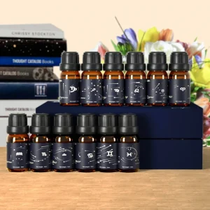 Large 12 Oils Aromatherapy Essential Oil Set with Lime Jasmine Clove & Orange Top Grade for Creating Custom Blends