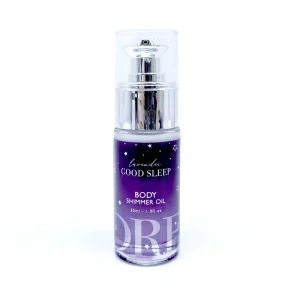 Lavender Scent 30ml Customizable Body Shimmer Oil Liquid Makeup Glitter with MOQ 1000