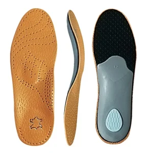 Leather Orthotic Insole for Flat Feet Arch Support Orthopedic Shoes Insoles for Flat Feet Men Women Children O X Leg Corrected