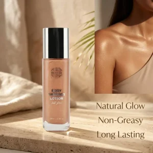Liquid Body Shimmer Lotion for Natural Glow Illuminating Body Oil Glitter Highlighter Cream Sunless Tanning Bronzer 100ml OEM