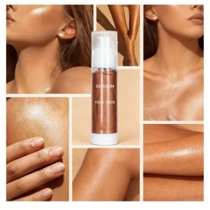 Liquid Glow Oil Facial Body Shine Liquid Sexy Body Shine Powder