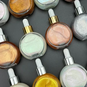 Long Lasting Waterproof Hydrating Oil Shimmering Makeup Sexy Brightening Shiny Liquid Highlighter Glitter Shimmer Body Oil