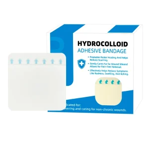 Low Allergenic Sterile Artificial Skin Dressing Large Hydrocolloid Wound Dressing Patch Body Patches