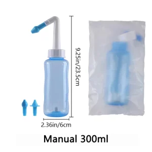 Low MOQ Factory Custom Color Portable Nasal Irrigator Sinus Rinse Bottle Private Label Nasal Cleaner Washer for Small Business