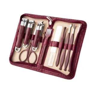 Luxury 10-Piece Nail Clippers Set Complete Manicure Tools for Personal Nail Care