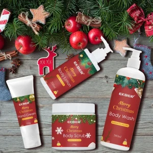 Luxury Body Skin Care Lightening Container Set for Shower and Skin Care Christmas Gift Body Skin Care Set Body Kit