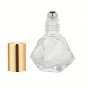 Luxury Glass Perfume Roller Bottle 8ml Mini Portable Glass Roll on Bottle Fragrance Essential Oil Glass Bottle with Roller