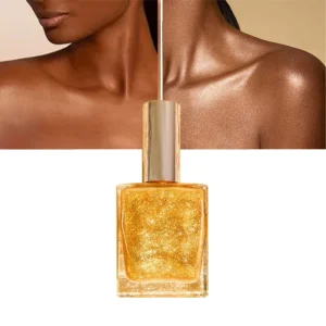 Luxury Glowing Brightening Vegan Highlight Shimmer Body Glow Oil Custom Logo Mist All Natural Body Glow Oil