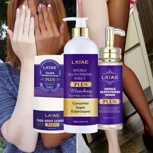 Luxury Glowing Woman Natural Body Cosmetic Lightening Travel Size Cream Korean Skin Care Set for Oily Skin