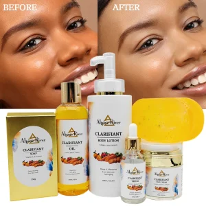 Luxury Korea Skin Care Product Organic Vitamin C SkinCare Carrot Remove Dark Spots Body Moisturizing Skin Care Set