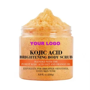 Luxury Organic Gentle Exfoliating Pearl 24K Gold Strawberry Vitamin C Deep Cleaning Dry Body Scrub Brightening Smoothing