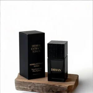 Luxury Unique Spray Colored Square Crimp Black Perfume Bottle 30ml 50ml 100ml Empty Glass Perfume Bottle With Wooden Lid
