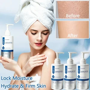 M GHK-Cu Firming Body Lotion Smooth Skin Hydrating Firming Elasticity Skincare Copper Peptide Lotion for Arms Legs Neck