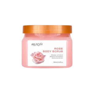 MYXYH Rose Body Scrub 200ml Exfoliating Deep Cleansing Refreshing Whitening Grape Brightening Skin Care Scrub