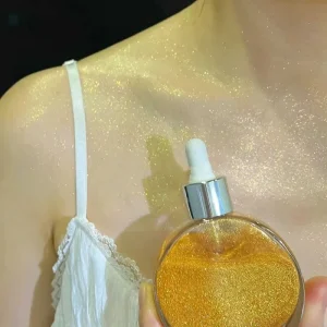 Makeup Brightening Shiny Liquid Highlighter Waterproof Shimmering Oil Body Shimmer Glitter Natural Shine Oil Shimmer Body Oil