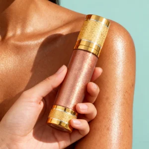 Makeup Highlight Oil Vegan Body Shimmer Oil Private Label Custom Shimmer Body Oil