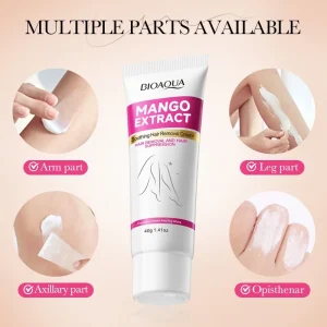 Mango Soothing Hair Removal Depilatory Cream, Gentle, Non-Irritating, Legs, Male, Cross-border Foreign Trade