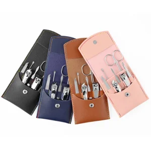 Manicure Set 7pcs Carbon Steel Nail Clippers Beauty Personal Nail Care Tool Pedicure Kits for Women & Men