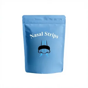 Manufacturer Custom Logo Nasal Strips Non woven Breathable Material Anti Snoring Hypoallergenic Double Wings Model