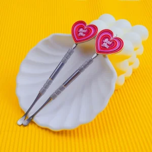 Manufacturer Custom Logo Stainless Steel Metal Spoon Rainbow Earpick Wax Sculpting Carving Tool with Accessories