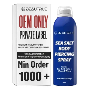 Manufacturer Piercing Aftercare Spray Skin Cleanser Tattoo Care Solution Wound Healing Mist Antibacterial Body Jewelry